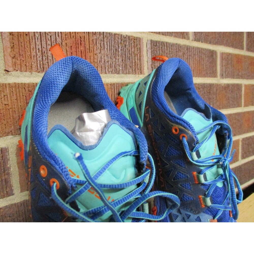La Sportiva Womens Bushido II 2037-C Blue Green Hiking Shoes Sneakers Size 9.5 - Picture 6 of 16